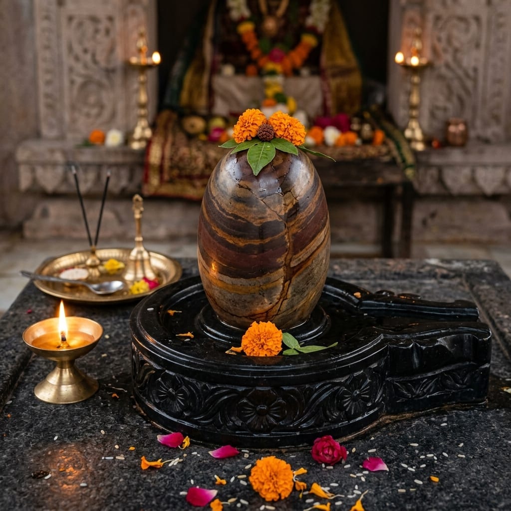 Authentic Narmadeshwar Shivling Model 4