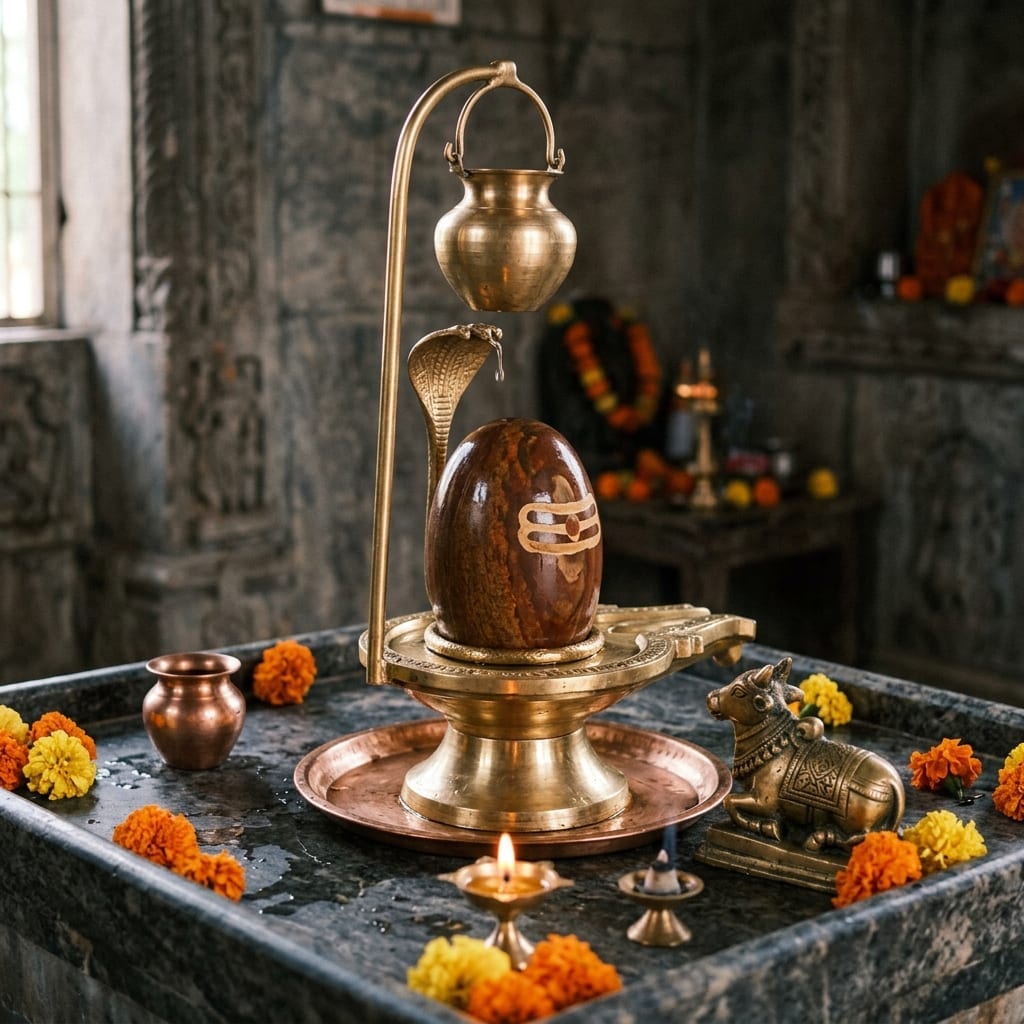 Authentic Narmadeshwar Shivling Model 8