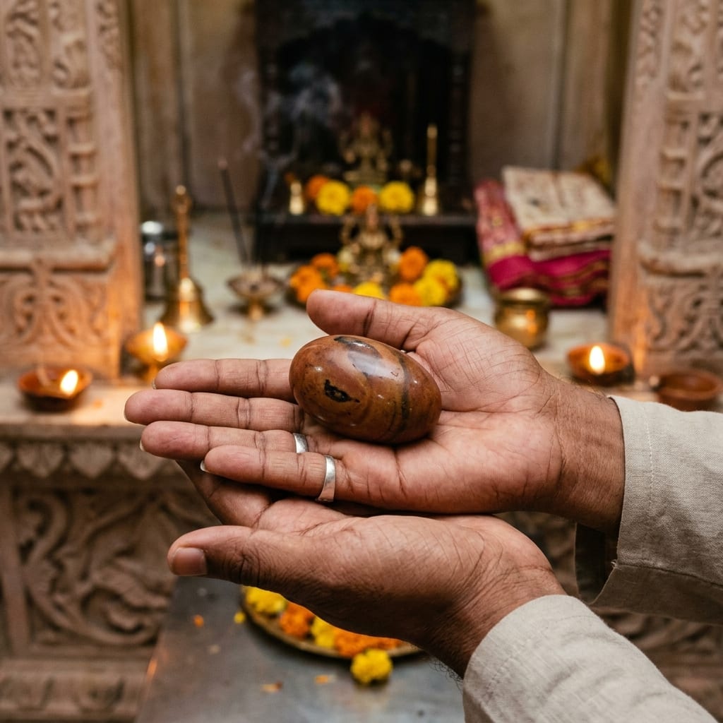 Authentic Narmadeshwar Shivling Model 7